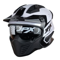 JPX 헬멧 MX-726R 오픈페이스 풀페이스 바이크 오토바이 모듈러 DOT ECE, 04.유광화이트