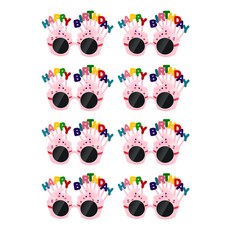 오마이남친 생일 축하 안경, 8개 세트, 핑크