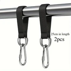 2pcs 해먹 교수형 스트랩 강화 스윙 후크 피트니스 트레이너 실내 및 캠핑 액세서리