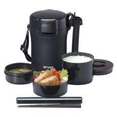 TIGER 虎牌 不鏽鋼午餐罐 LWU-A172, 1個, 黑色