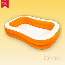 인텍스 만다린 사각 풀장 수영장 229cm 튜브 여름 물놀이 마당 베란다 정원 대형