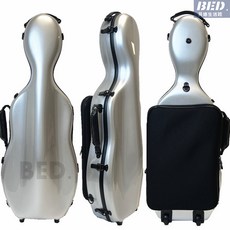 琴盒 中提琴琴盒 15/16/17寸地輪方形中提琴盒 可調節尺寸多色 中提琴玻璃鋼盒地輪 樂器配件 提琴盒, 灰色(地輪), 1個