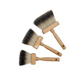 정밀 오소리털 깃털 브러시 서예용 페인트 붓 2인치, 2인치 브러시