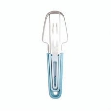 不鏽鋼多功能三合一西瓜切器, 西瓜切工具藍綠色袋裝, 1個