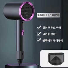 dulandQ 드라이기 가정용 대풍력 드라이기 음이온 헤어드라이어, 그레이
