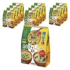 marukome 冷凍乾燥味噌湯顆粒粉 石蓴口味+蛤蠣口味 2款 各5包入, 12個