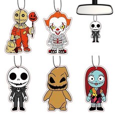 [ 1108711 ] 자동차 공기 청정기 - 호러 인테리어 액세서리 걸이형 귀여운 장식 신선한 방 남녀공용 5개 세트, [ 1108711 ] 자동차 공기 청정기 - 호러 인테