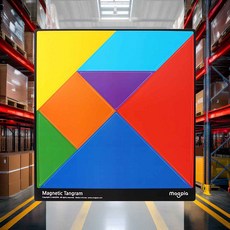 자석칠교놀이 교사용 모양 구성 발달 두뇌 사고력 그림