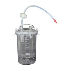 來而康 醫友 DF-506K 專用抽痰杯 3000cc 抽痰瓶 吸引瓶 抽痰杯 抽痰罐 抽痰機配件 全套, 1個, 透明, 3000ml