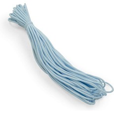 트리밍 바이 더 야드 1/8인치 부드러운 니트 탄성 밴드 소재 재봉용 내구성 있는 코드 사용하기 쉽고 다용도 재봉 용품 10야드 컷 레드, Baby Blue, 100 Yard Cut