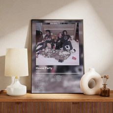 유명한 래퍼 그림 서예 캔버스 포스터 벽 예술 미적 장식 침실 카페 선물, D. 21X30cmFrameless