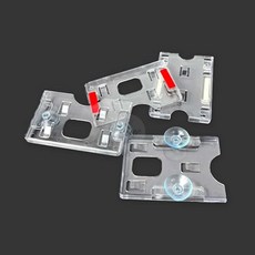 다인1412 자동차 주차카드 케이스 차량카드홀더, 투명, 압착고무, 압착고무형(가로)