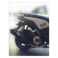 獅子王部品 黑鐵回壓直通排氣管 各車系適用 雷霆 三代勁戰 RS JET 彪虎 雷霆王, 1個