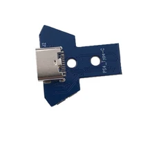 쿠쿠스토어 1-5PCS DIY Type-C 충전 포트 소켓 회로 기판 (PS4 케이블 포함) 040 컨트롤러 교체, 1개, 01 1 PCS