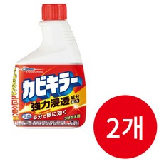 일본 존슨 곰팡이 제거제 카비키라 1000g 대용량 리필용, 2개, 400g
