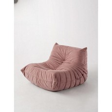 토고소파 모듈 번데기 쇼파 라운지 애벌레 패브릭 1인용, 더블(130x101x70cm)+스툴, 5. 지메이 파우더