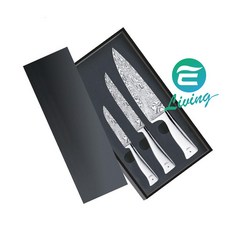【易油網】WMF KNIFE SET GRAND GOURMET 不鏽鋼大馬士革刀具三件組 #1890099998, 1個