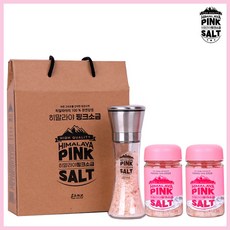 히말라야 핑크 솔트 명절 답례품세트 23호 300g x 2개입 + 그라인더(공병) 보틀 결혼식 돌잔치 고희 팔순 조의 답례품 핑크솔트 보틀용기 장례식 조문 교회 김장, 단품, 2개