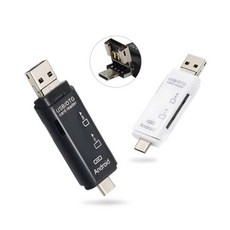 勁昕科技 三合一讀卡器 SD/TF卡 Type-C Micro USB 安卓手機通用, 1個