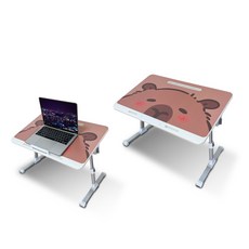 HONG JIN 宏晉 多功能摺疊升降桌 床上筆電桌 懶人床上書桌 可摺疊升降, 【升級版】卡皮巴拉