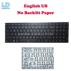 노트북 백라이트 없는 종이 키보드 기가바이트용 AERO 15 XA XB RP75 17 V184945A 영어 미국 독일어 스페인, 03 03 Latin America LA, 04 Latin America LA