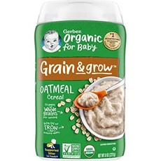 거버 베이비 시리얼 1단계 이유식 단일 곡물 오트밀 2 Gerber Baby Cereal 1st Foods Single-Grain Oatmeal 8 Ounce (Pack, 1개