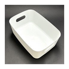 대형 플라스틱 손잡이 수납 바구니 보관함 30.5cm