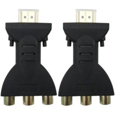 CØLIPSØHDMI 남성3 RCA 여성 복합 AV 비디오 오디오 어댑터 컨버터 TV PC 팩용 2개