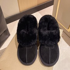 겨울 사무실 스웨이드 슬리퍼 신발 털모카신 방 털신 퍼 가죽