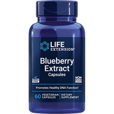 Life Extension Blueberry Extract Capsules 라이프 익스텐션 블루베리 추출물 캡슐 60베지테리언 캡슐, 60캡슐, 1개