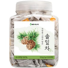 이너블릭 솔잎차 1500만 티백 판매 돌파 PLA 친환경 필터, 1개, 1g, 100개입
