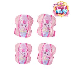 프린세스 캐치티니핑 어린이 무릎 팔꿈치 보호대 세트, 1세트, 혼합색상