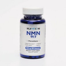 리쥬브코어 고순도 NMN 99.9 프테로스틸벤 250mg 60정 REJUVECORE, 1개, 리쥬브코어 고순도 NMN 99.9 프테로스틸벤 250m