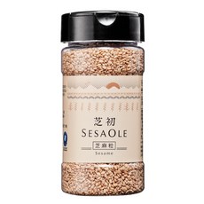 芝初 淺焙白芝麻粒&淺焙黑芝麻粒 105g/瓶 輕烘焙 芝麻, 1個, 淺焙白芝麻粒105g/瓶