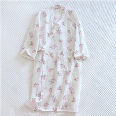 보태샵 여성 골프 샤워가운 유카타 골프장, 1개, 토끼피치