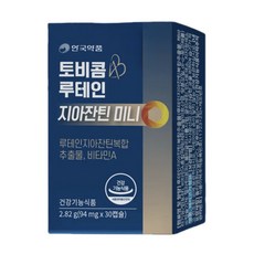 안국약품 토비콤 루테인 지아잔틴 미니 30캡슐, 4개, 30정
