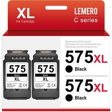 2 LEMERO 재생 고용량 잉크 카트리지 캐논 PG-540XL CL-541XL 픽소 MG2150 MG2250 MG3150 MG3250 MG3550 MG4150 MG4250 M, black