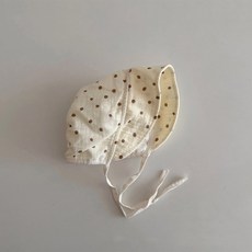 아기 꽃무늬 면 모자 신생아 햇빛가리개 여아 귀달이 모자