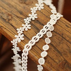 리본빌 자카드리본 10마 자수리본 레이스 스트랩 DIY 9M, 1개, U. 수지하니 레이스 12mm폭(도트무늬)