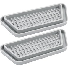 WNYT 2팩 냉장고 드립 트레이 실리콘 유출 물받이 GE 월풀 삼성 정수기 팬 그레이용, Semicircular-2P-Bl