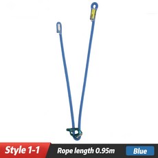 XINDA-카우스타일 포지셔닝 랜야드 조절기 오름차순 하강용 암벽 등반 SRT 동굴 탐험용, 02 1-1 Blue