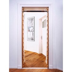 문틀원목철봉 실내 턱걸이 무타공 문틀철봉 풀업바 원형, 맞춤 제작 가능, 1개, 1g