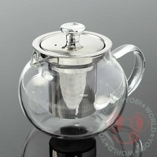 요비월드 내열 유리 차포트 400ml 내열유리티포트 유리티팟 티주전자