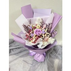 乾燥花束, 1件, 紫色系