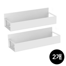 라이프브라운 다용도 초강력 냉장고 세탁기 틈새 수탑 자석 선반, 화이트, 2개 화이트, 2개
