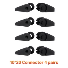 3DSWAY 프린터 부품 브리지 케이블 체인 10x11mm 와이어 전송 캐리어 인쇄용 플라스틱 드래그 Towline 검정, 01 10x20 Joint 4 pairs
