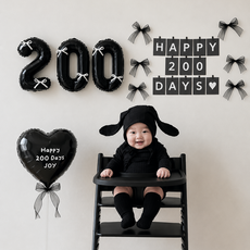 200일 셀프촬영 세트 기념일 레터링 풍선, 1개