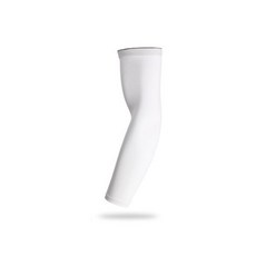 WOSWEIR 스포츠 압축 슬리브 배구 차단 여름 워머 사이클링 농구 자외선 밴드 러닝 UV, [04] XXL, 1 Piece White