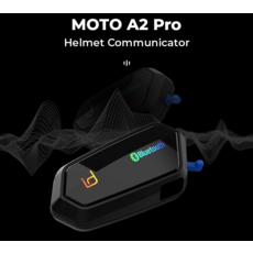 MOTO A2 Pro安全帽藍牙耳機，無線通話音樂導航，降噪防水，騎士必備, 黑色, ID221 MOTO A2 PRO