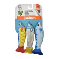 FOFOS兩只福狸 貓魚販玩具組3入, 1個, 3入沙丁魚